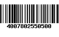 Código de Barras 4007802550500