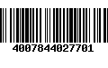 Código de Barras 4007844027701