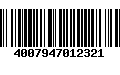 Código de Barras 4007947012321