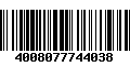 Código de Barras 4008077744038