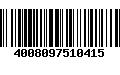 Código de Barras 4008097510415