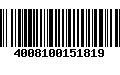 Código de Barras 4008100151819