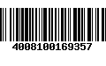 Código de Barras 4008100169357