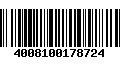 Código de Barras 4008100178724