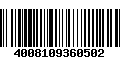 Código de Barras 4008109360502