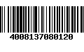 Código de Barras 4008137080120