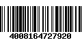 Código de Barras 4008164727920