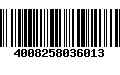 Código de Barras 4008258036013