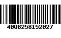 Código de Barras 4008258152027