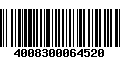 Código de Barras 4008300064520