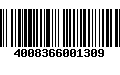 Código de Barras 4008366001309