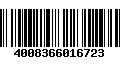 Código de Barras 4008366016723