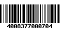 Código de Barras 4008377000704