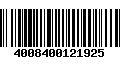 Código de Barras 4008400121925