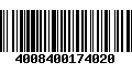 Código de Barras 4008400174020