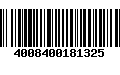 Código de Barras 4008400181325