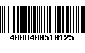 Código de Barras 4008400510125