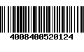 Código de Barras 4008400520124