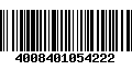 Código de Barras 4008401054222