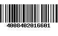 Código de Barras 4008402016601