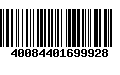 Código de Barras 40084401699928