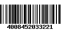 Código de Barras 4008452033221