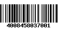 Código de Barras 4008458037001