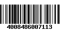 Código de Barras 4008486007113