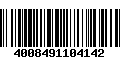 Código de Barras 4008491104142