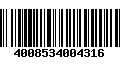 Código de Barras 4008534004316