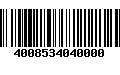 Código de Barras 4008534040000