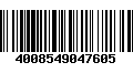 Código de Barras 4008549047605