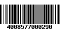 Código de Barras 4008577000290