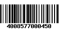 Código de Barras 4008577000450