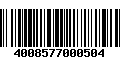 Código de Barras 4008577000504