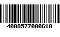 Código de Barras 4008577000610