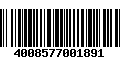 Código de Barras 4008577001891