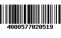 Código de Barras 4008577020519