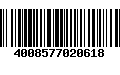 Código de Barras 4008577020618