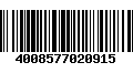 Código de Barras 4008577020915