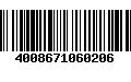 Código de Barras 4008671060206