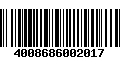 Código de Barras 4008686002017