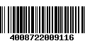 Código de Barras 4008722009116