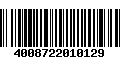 Código de Barras 4008722010129