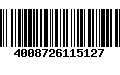 Código de Barras 4008726115127