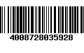 Código de Barras 4008728035928