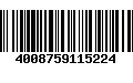 Código de Barras 4008759115224