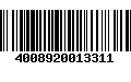 Código de Barras 4008920013311