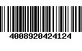 Código de Barras 4008920424124