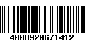 Código de Barras 4008920671412